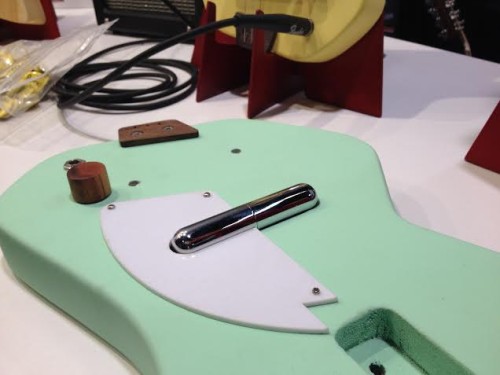 Green Electric Loog Guitar