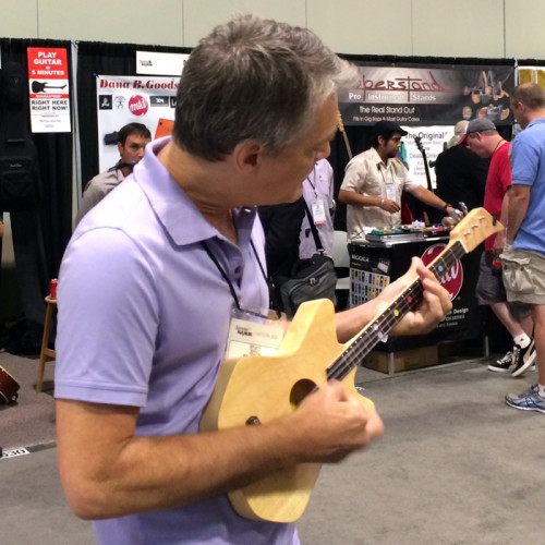 Trying the Loog Guitar at Summer NAMM